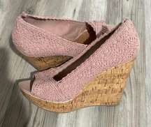 Wedge, size 9, mauve, MIX No6