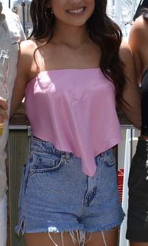 Pink crop top