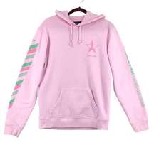 Jeffree Star Womens Size Small Pink Hoodie Graphic Cotton Blend Drawstring