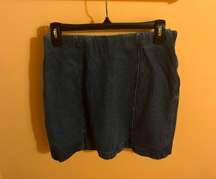 NWT  denim blue mini skirt