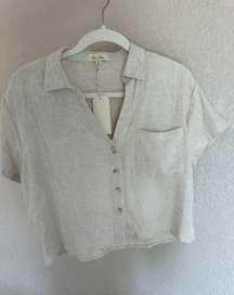 Love Notes Linen Button Down