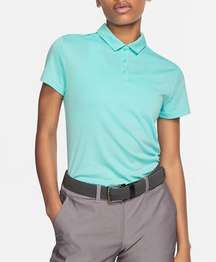 NWT NIKE Flex Golf Polo Shirt Light Aqua