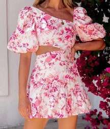 // Sweetest Kind Pink Floral Mini Dress