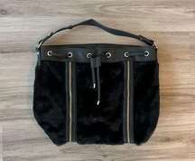 New Look Faux Fur Black Bag