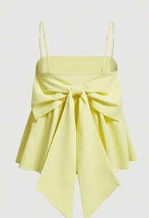 Yellow Bow Tie Top