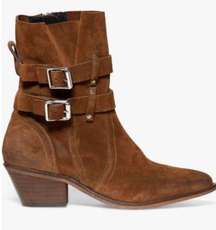 🌟HOST PICK🌟ALLSAINTS HARRIET SUEDE HEELED ANKLE BOOTS SUEDE Size EU 41