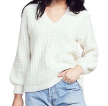 Faherty Aria Vneck Long Sleeve Sweater Small S