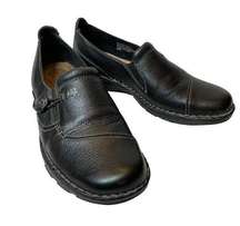 GH Bass & Co. Black Leather Loafer Bradshaw 9W Wide Slip  on Shoe