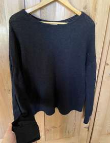 Black Fuzzy  1988 Fall Sweater