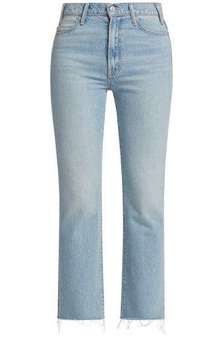 NWT Mother Hustler Ankle Fray in Home On The Range High Rise Boot Crop Jeans 24