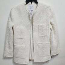 MANGO Pocket tweed jacket JUDY-LM     Ecru     Women's SIze XS    REF57089121