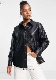 Black Faux Leather Jacket