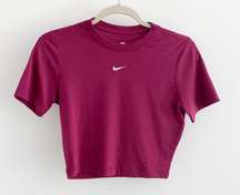 Essential Short Sleeve Athletic Crop Top