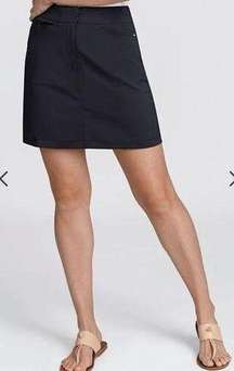 NWT Tail Essentials Classic Fit Tailored Black Golf Skort 18” Outseam Size 2