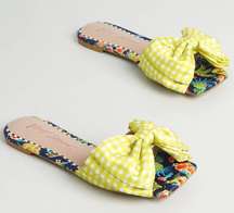 Fruit Gingham Bow Sandals