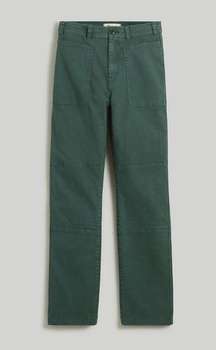 Madewell The '90s Straight Utility Pant in Canvas Old Spruce Green Size 25