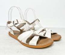 Salt Water Sandals White Leather Size 6 Women’s