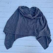 Soft Grey Bamboo  Poncho Cape - One Size Fits All