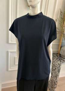 Navy Mockneck Blouse from Oak & Fort