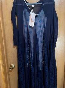 We Are HAH Mama
C Blue Lace Maxi Dress Size XS NWT
Sheer Long Sleeve