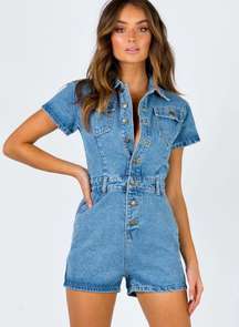 Denim Romper