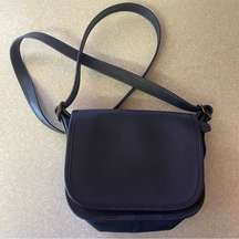 Coach Navy Mini Classic Preppy Coastal Minimalist Capsule Wardrobe Saddle Bag