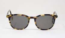 Warby Parker Durand Oversize Oval Tortoise Shell Frame Black Lenses Sunglasses