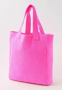 Terry Square Tote Bag Pink