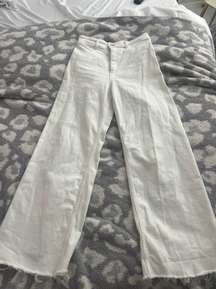 High Waist Marine Straight Pocket Jeans