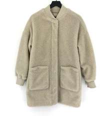 EDDIE BAUER Lynden Fleece Parka Cream M