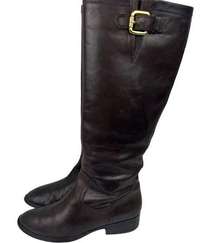 Lauren  Tall Brown Leather Riding Boots