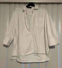 Pomander Place White Oxford Adair Boyfriend Shirt