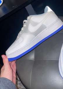 blue and white air force 1