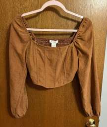 Tan Corset Top