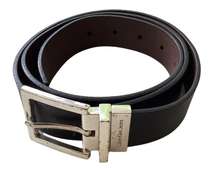 Vintage Calvin Klein genuine black leather belt 34-36