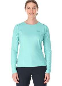 Marika Tek Performance Athletic Long Sleeve Polyester Ruched Shirt Teal Medium