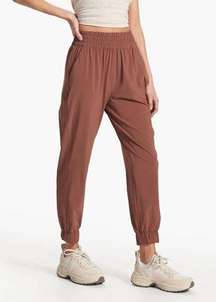 Vuori Womens Villa Joggers XXL Lightweight Jogger Pants Brown Hazelnut High Rise