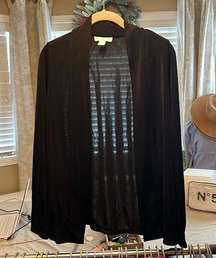 NWT Coldwater Creek Travel Knit Drape Cardigan XS ret. $69.95