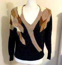 Vintage patchwork sweater