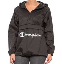 Champion oversized packable logo windbreaker sz M