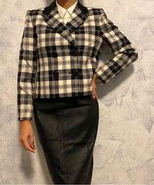 Vintage  for A.S.L. Plaid Blazer Size 4