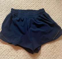 Navy Hotty Hot Shorts 4”