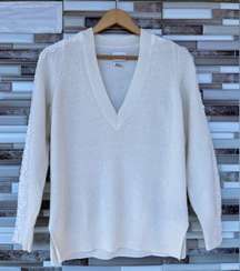 Saylor Antoinette Pullover Sweater in Creme small