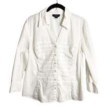 Alfani - White Button Down Blouse - Sz. 12