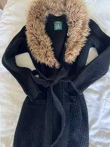 Fur Trim Cardigan 