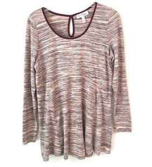 Jessica Simpson striped longsleeve top L