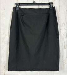 🍎5/25 Calvin Klein Pencil Classic Work Office Black Skirt