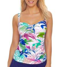 New. GOTTEX floral tankini bra sized top. 36D.