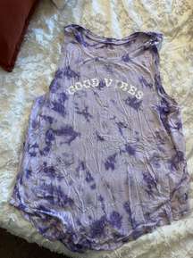 Purple Tie Dye Tank 