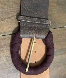 BCBGMAXAZRIA leather wide belt